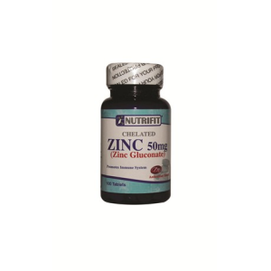 Zinc 50mg Nutrifit - Refuerza tu Sistema Inmunológico y Cuida tu Próstata con 100 Tabletas