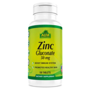 Gluconato de Zinc 50mg Alfa Vitaminas - Refuerza tu Salud Inmunológica y Metabolismo