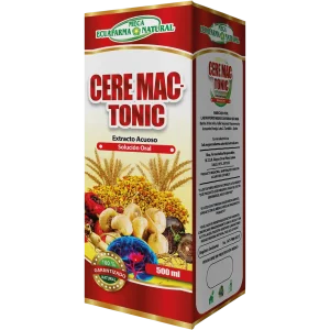 Ceremac-Tonic, Solución Oral, Megaecuafarma Natural, coadyuvante, fatiga, cansancio, maca, granos de polen, ginseng, levadura de cerveza