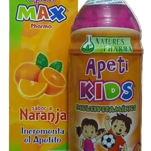 Apeti Kids, Botánica Pharma, jarabe de fresa, favorecer el apetito, mejorar el apetito infantil, nutrientes esenciales, combatir fatiga, combatir agotamiento, alimentación saludable, ingredientes naturales, plantas medicinales, concentrados de frutas.