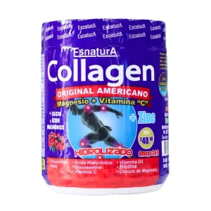 Colágeno Americano, 500 gr, frutos rojos, Esnatura, salud de la piel, articulaciones, huesos, músculos, cabello, uñas