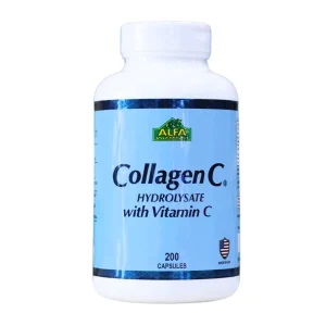 Collagen C, 200 cápsulas, hydrolysate, Alfa Vitamins, salud de la piel, articulaciones, huesos, músculos, sistema inmunológico, antioxidantes