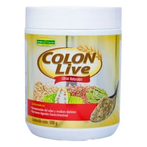 Colon Live Nature’s Garden, Colon en Polvo, Fibra Natural, Salud Digestiva, Estreñimiento, Desintoxicación del Colon, Garden