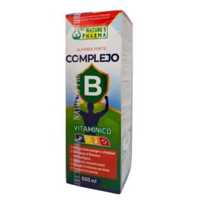 COMPLEJO B JARABE 500 ML, Trastornos de la Menopausia, Trastornos Circulatorios, Aterosclerosis, Alfalfa, NATURES PHARMA