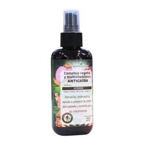 Complejo Vegetal, Multivitamínico Anti Caída, Hombre, Fortalecimiento del Cabello, Prevención de Caída del Cabello, Nutrición Capilar, Spray 120 ml, BARUKCIC