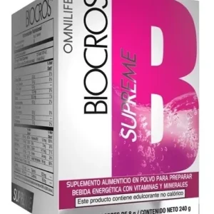 BIOCROSS, Omnilife, multivitamínico, vitaminas B, vitamina C, vitamina E, zinc, cobre, cromo, glicina, suplemento alimenticio, salud general