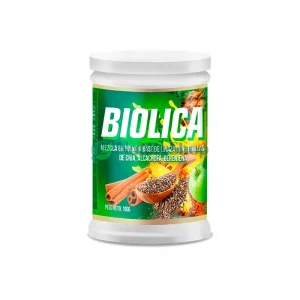 BIOLICA FIBRA, GILB VITAL, complemento alimenticio, avena, pitahaya, chía, sen, alcachofa, cúrcuma, sabor canela, fibra natural