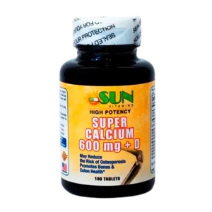 suplemento de calcio, vitamina D, tabletas de calcio, salud ósea, osteoporosis, Sun Vitamins