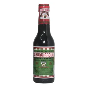 Chuquiragua Jarabe, Naturisol, 350ml, coadyuvante diabetes, coadyuvante colesterol, chuquiragua, chocho, tratamiento natural, control de diabetes, control de colesterol, administración cada 8 horas.