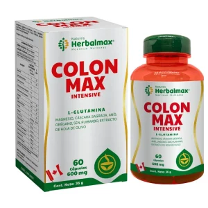 Colon Max Intensive, suplemento digestivo, L-Glutamina, Magnesio, aceite de Orégano, digestión saludable, sistema digestivo, flora intestinal, estreñimiento