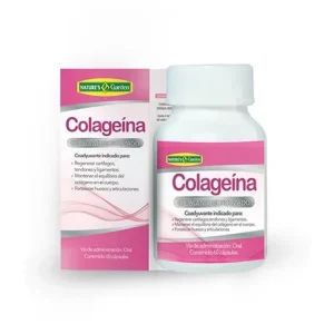 Colageína, cápsulas, Nature's Garden, colágeno hidrolizado, regeneración de cartílagos, tendones y ligamentos, equilibrio del colágeno