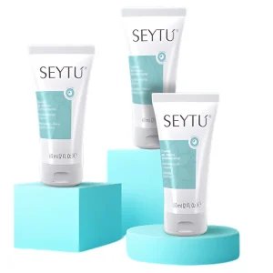 Crema de Manos Antibacterial Vainilla Seytu, higiene manos, elimina bacterias, ácido hialurónico, manteca de karité, proteína de trigo hidrolizada, pantenol, aroma a vainilla, humectación piel, tamaño portátil.