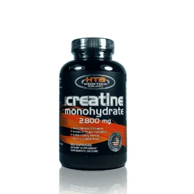 CREATINE MONOHYDRATE, 2800MG, CAPSULAS X120, HTB, Hidratante Muscular, Voluminizador, Rendimiento Físico, Ejercicio de Alta Intensidad, Fuerza, Potencia Muscular, Creatina Monohidratada, Gelatina, Estabilizante, Antiaglutinante, Suplemento Dietético
