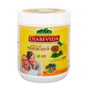 Diabevida, fibra de maracuyá, Green Life, tratamiento coadyuvante, hiperglucemia, nopal, spirulina, uña de gato, ajonjolí, stevia, linaza
