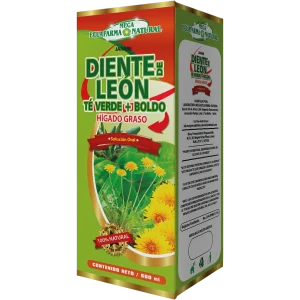 Diente de León, solución oral, Megaecuafarma Natural, coadyuvante digestivo, síntomas digestivos, boldo, té verde